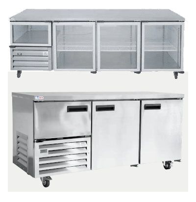 QUB6S/CH / GD6S/CH -UNDER BAR FRIDGES